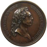 FRANCE MEDAILLE 1767 LOUIS XV, 1715-1774. BRONZEMEDAILLE 1767, VON B. DUVIVIER, AUF DIE KATHEDRALE #MA 020324 - 1715-1774 Louis XV Le Bien-Aimé