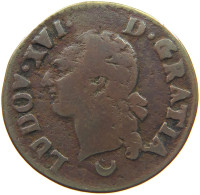 FRANCE LIARD 1782 AA LOUIS XVI (1774-1793) METZ #MA 022114 - 1774-1791 Luis XVI