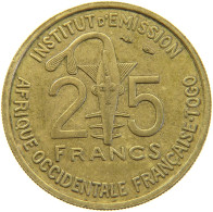 FRENCH WEST AFRICA 25 FRANCS 1957  #MA 065210 - Französisch-Westafrika