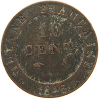 FRENCH GUIANA 10 CENTIMES 1846 A LOUIS PHILIPPE I. 1830-1848 #MA 103837 - Französisch-Guayana