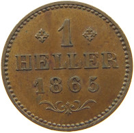 FRANKFURT HELLER 1865  #MA 004504 - Groschen & Andere Kleinmünzen