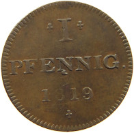 FRANKFURT JUDEN PFENNIG 1819  #MA 004814 - Groschen & Andere Kleinmünzen