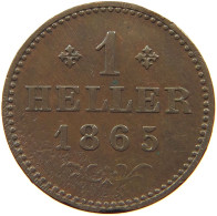 FRANKFURT HELLER 1865  #MA 004500 - Groschen & Andere Kleinmünzen