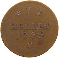 FRANKFURT HELLER 1782  #MA 102484 - Groschen & Andere Kleinmünzen