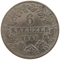 FRANKFURT 6 KREUZER 1848  #MA 021410 - Groschen & Andere Kleinmünzen