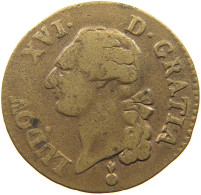 FRANCE SOL 1791 AA LOUIS XVI. #MA 021687 - 1791-1792 Costituzione 