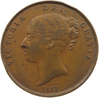 GREAT BRITAIN PENNY 1853 VICTORIA 1837-1901 #MA 022964 - D. 1 Penny