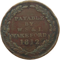 GREAT BRITAIN PENNY 1812 ANDOVER TOKEN, WAKEFORD #MA 023960 - C. 1 Penny