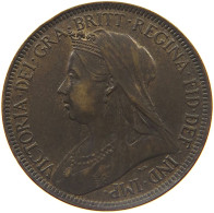 GREAT BRITAIN HALFPENNY 1899 VICTORIA 1837-1901 #MA 022979 - K. 1/2 Crown