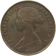 GREAT BRITAIN HALFPENNY 1861 VICTORIA 1837-1901 #MA 022977 - K. 1/2 Crown