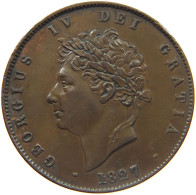 GREAT BRITAIN HALFPENNY 1827 GEORGE IV. (1820-1830) #MA 023000 - K. 1/2 Crown