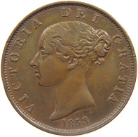 GREAT BRITAIN HALFPENNY 1853 VICTORIA 1837-1901 #MA 022972 - K. 1/2 Crown