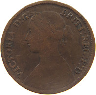 GREAT BRITAIN FARTHING 1861 VICTORIA 1837-1901 #MA 023300 - B. 1 Farthing