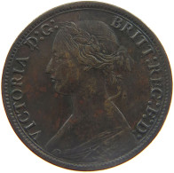 GREAT BRITAIN FARTHING 1866 VICTORIA 1837-1901 #MA 023296 - B. 1 Farthing