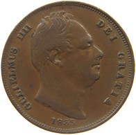 GREAT BRITAIN FARTHING 1835 WILLIAM IV. (1830-1837) #MA 023029 - B. 1 Farthing