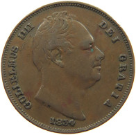 GREAT BRITAIN FARTHING 1834 WILLIAM IV. (1830-1837) #MA 021799 - B. 1 Farthing