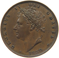 GREAT BRITAIN FARTHING 1830 GEORGE IV. (1820-1830) #MA 023001 - B. 1 Farthing