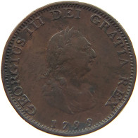 GREAT BRITAIN FARTHING 1799 GEORGE III. 1760-1820 #MA 023018 - A. 1 Farthing