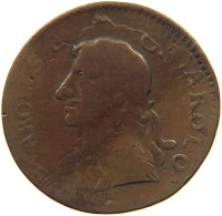 GREAT BRITAIN FARTHING 1675 CHARLES II (1660-1685) OVERSTRUCK #MA 022499 - A. 1 Farthing