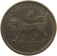 GREAT BRITAIN 1/2 PENNY HALFPENNY 1813  #MA 101993 - B. 1/2 Penny