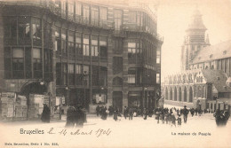 BELGIQUE - Bruxelles - La Maison Du Peuple - Animé - Carte Postale Ancienne - Monumenti, Edifici