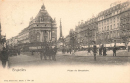 BELGIQUE - Bruxelles - La Place De Brockère - Animé - Carte Postale Ancienne - Squares