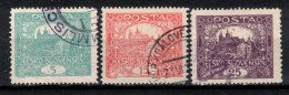 Tchécoslovaquie 1918 Mi 24-8 F (Yv 29 Ex), Obliteré, Dentelé 13 3/4:11 1/2 - Used Stamps