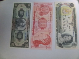 ECUADOR CANADA HONDURAS UNCIRCULATED Banknotes - Kanada
