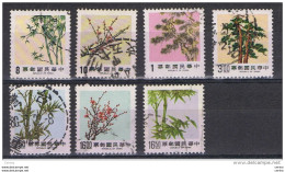 TAIWAN:  1984/89  FLORA  -  7  VAL. US. -  YV/TELL. 1537//1790 - Gebraucht