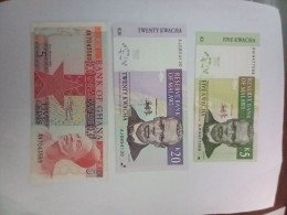 GHANA MALAWI UNCIRCULATED Banknotes - Ghana