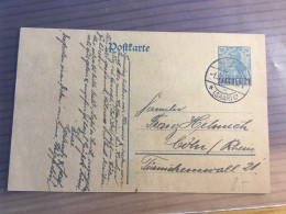Saarland Ganzsache Nach Köln - Postal Stationery