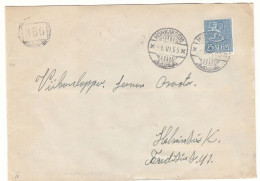 Finlande - Lettre De 1955 - Oblit Honkakoski - Avec Cachet Rural 350 - - Brieven En Documenten