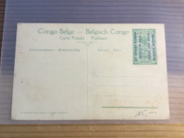 Ganzsache Auf Ansichtskarte Est Africain Allmand Occupation Belge Kigari - Stamped Stationery