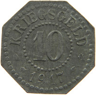 HAMM 10 PFENNIG 1917 STADT HAMM #MA 003992 - Other & Unclassified