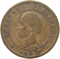 HAITI 5 CENTIMES 1863  #MA 063119 - Haïti