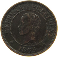 HAITI 5 CENTIMES 1863  #MA 002053 - Haïti