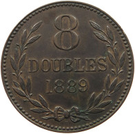 GUERNSEY 8 DOUBLES 1889  #MA 001690 - Guernesey