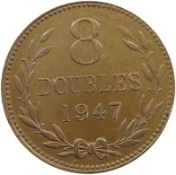 GUERNSEY 8 DOUBLES 1947 GEORGE VI. (1936-1952) #MA 064889 - Guernesey
