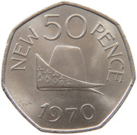 GUERNSEY 50 PENCE 1970 ELIZABETH II. (1952-) #MA 064902 - Guernsey