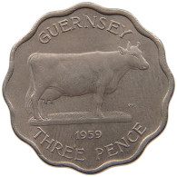 GUERNSEY 3 PENCE 1959  #MA 025686 - Guernesey