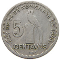 GUATEMALA 5 CENTAVOS 1929  #MA 025412 - Guatemala