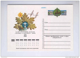 RUSSIE - OISEAUX -  Carte Entier Postal 4 K OIES En Vol 1981 Neuve  -- 10/819 - Swans