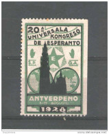 BELGIQUE - ESPERANTO - Vignette 20 è Congrès ANTWERPEN 1928. -- 10/742 - Esperánto