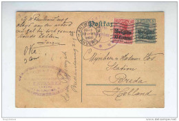 BELGIQUE - TABAC - Entier TP Germania ANVERS 1915 - Cachet Keteleer , Scierie à Vapeur De Caisses à Cigares    -- 10/624 - Tobacco