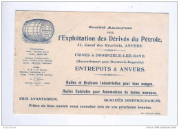BELGIQUE - PETROLE -  IMPRIME Illustré TP PREO Houyoux ANVERS 1925 - Société Exploitation Dérivés Du Pétrole   -- 10/631 - Erdöl