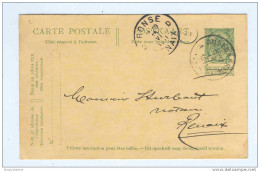 Entier 5 C Armoiries AUDENAERDE 1911 Vers Notaire Sturbaut à RENAIX  - Expéditeur Notaire à WORTEGEM   -- JJ492 - Postcards 1871-1909