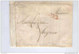 Précurseur BRUSSEL 1820 Vers Notaire Antoine à SOIGNIES - Joint Reçu Retour Marchandises Par Messager Desenfans -- JJ478 - 1815-1830 (Hollandse Tijd)