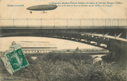 TOUL - Le Dirigeable Adjudant-Vincenot évoluant Au-dessus Du Nouveau Hangar à Ballon. - Dirigeables