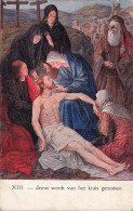 ARTS - Peintures Et Tableaux - Jesus Wordt Van Het Kruis Genomen - Carte Postale Ancienne - Malerei & Gemälde