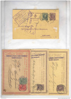 AISEMONT - 4 Entiers CHATELINEAU 1921 / 1927 - Cachets Privés Carrières Et Fours à Chaux D'Aisemont --  MM514 - Cartes Postales 1909-1934